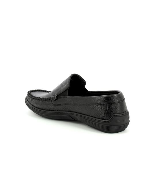 mocassino da uomo in pelle nera BERTOSSI | FORMULA ELASTICOY